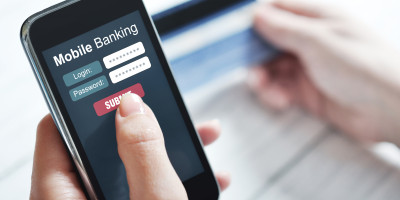 Mobile banking concept