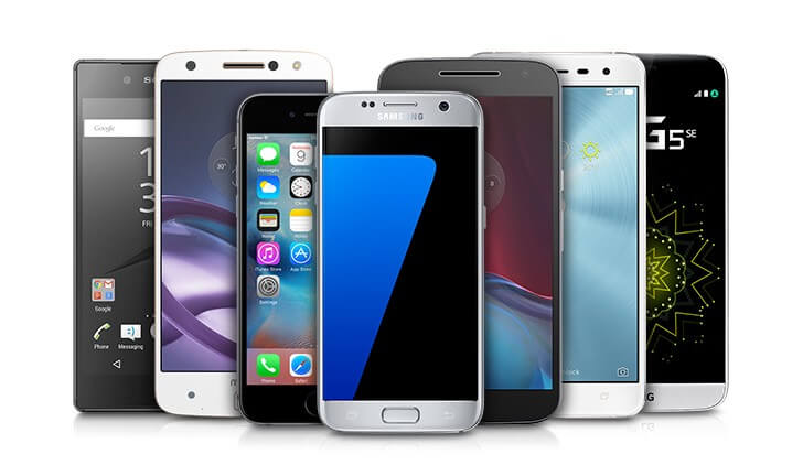 Celulares top de linha