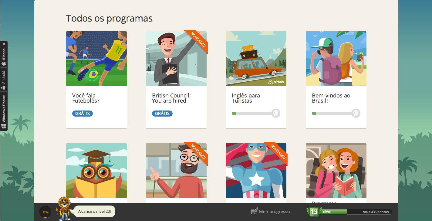 aprender inglês da maneira mais interativa