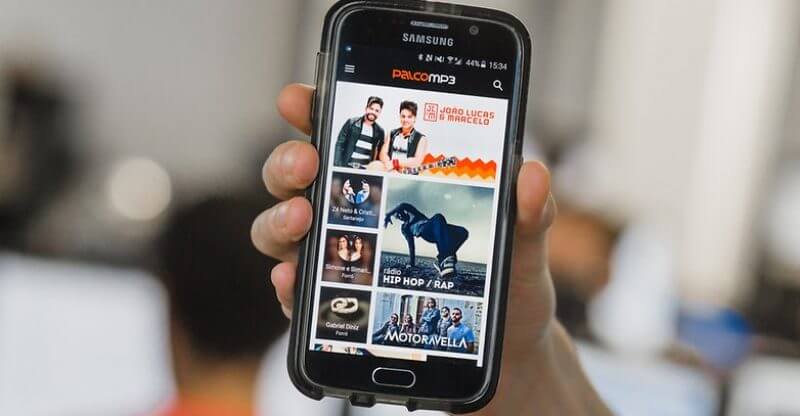 Palco MP3 aplicativo