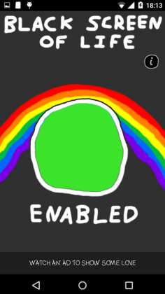 Black Screen of Life