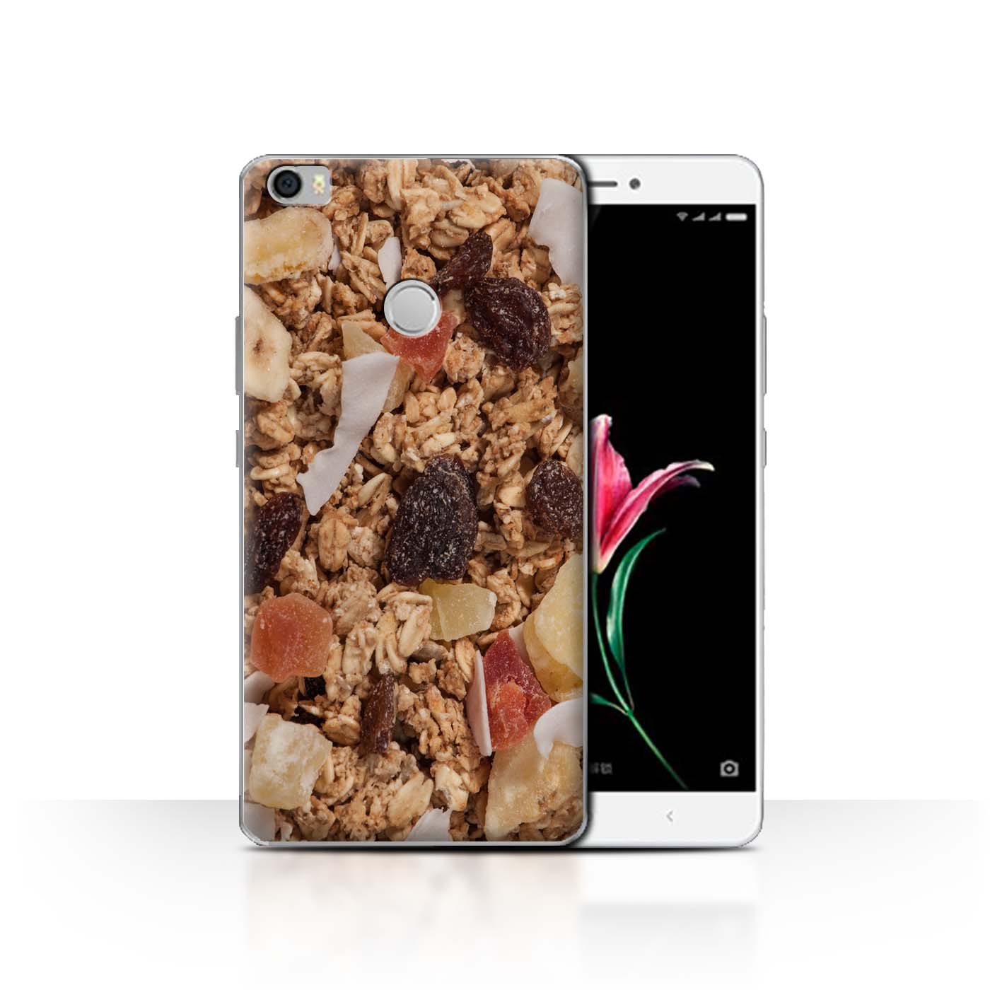 Capa para celular de barra de cereal