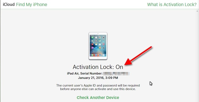 bloqueio de ativação
