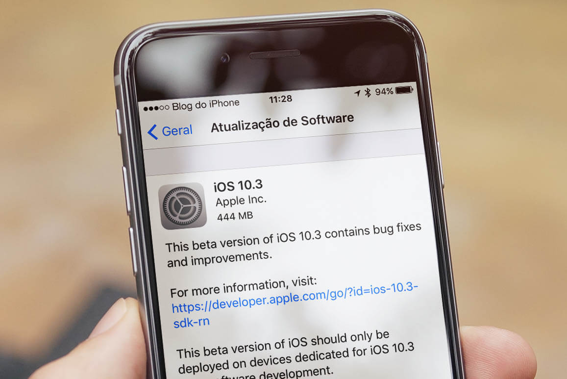atualização do IOS